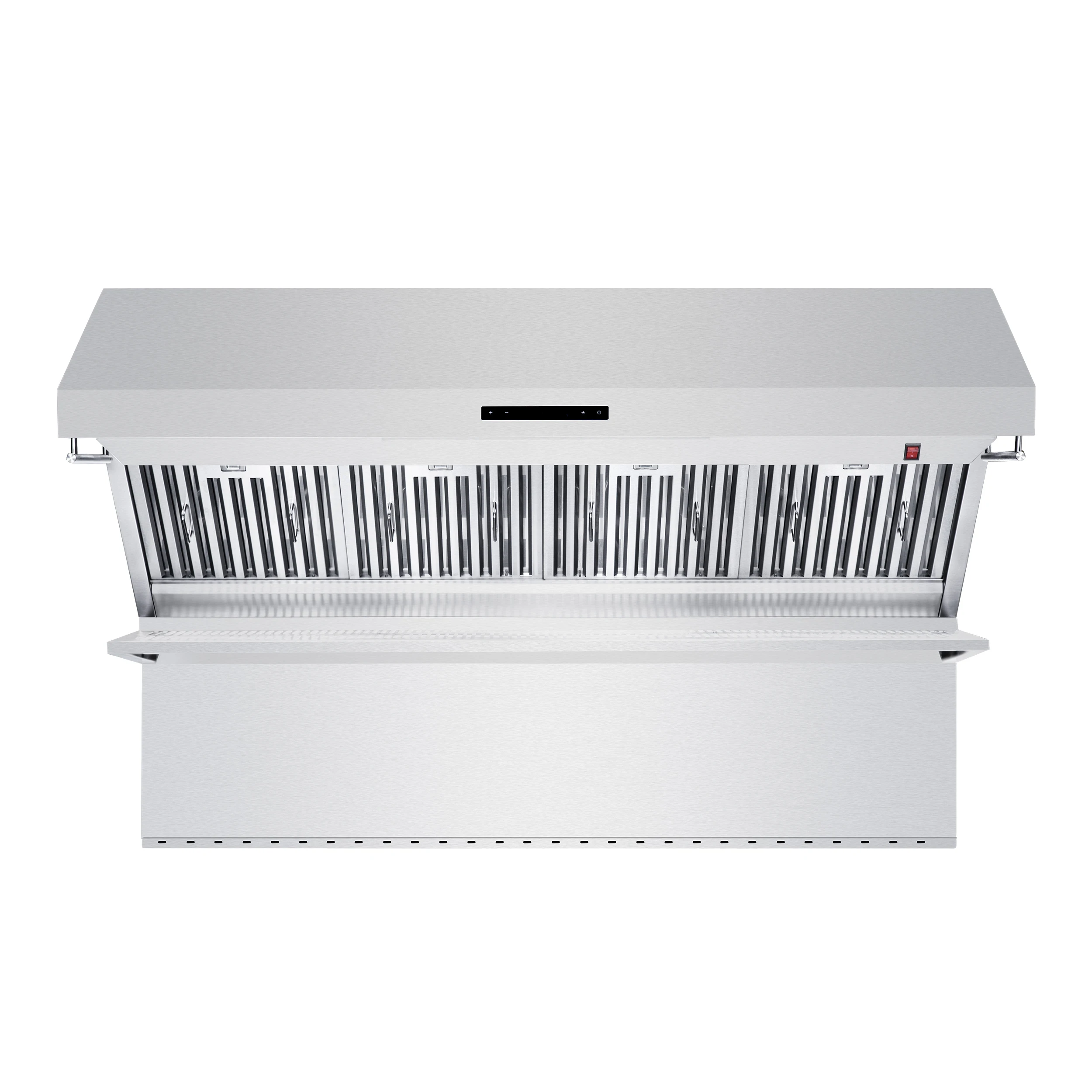 Savona 60-Inch Wall Mount Range Hood, Baffle Filters & Backsplash, Heating Lamps FRHWM502960