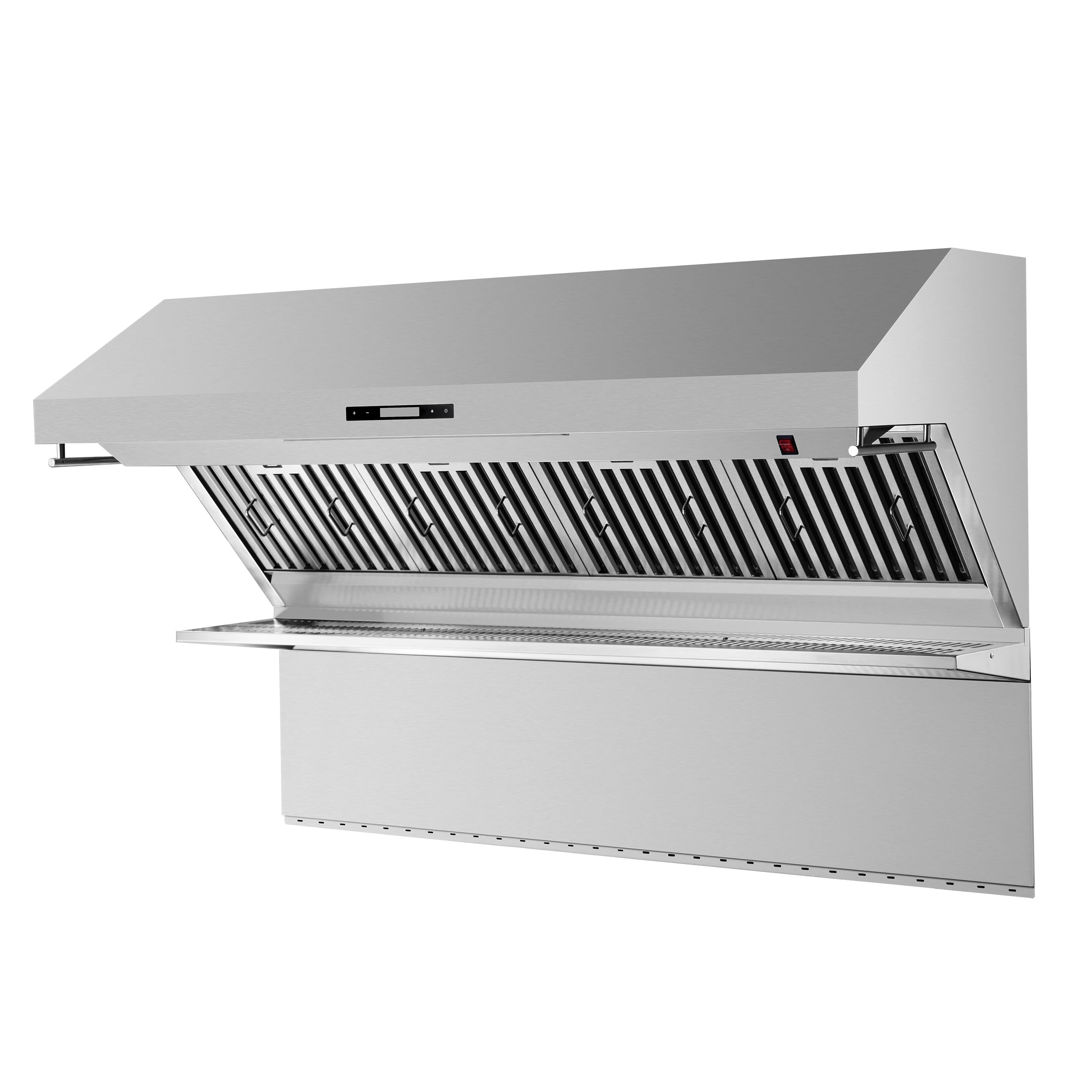 Savona 60-Inch Wall Mount Range Hood, Baffle Filters & Backsplash, Heating Lamps FRHWM502960