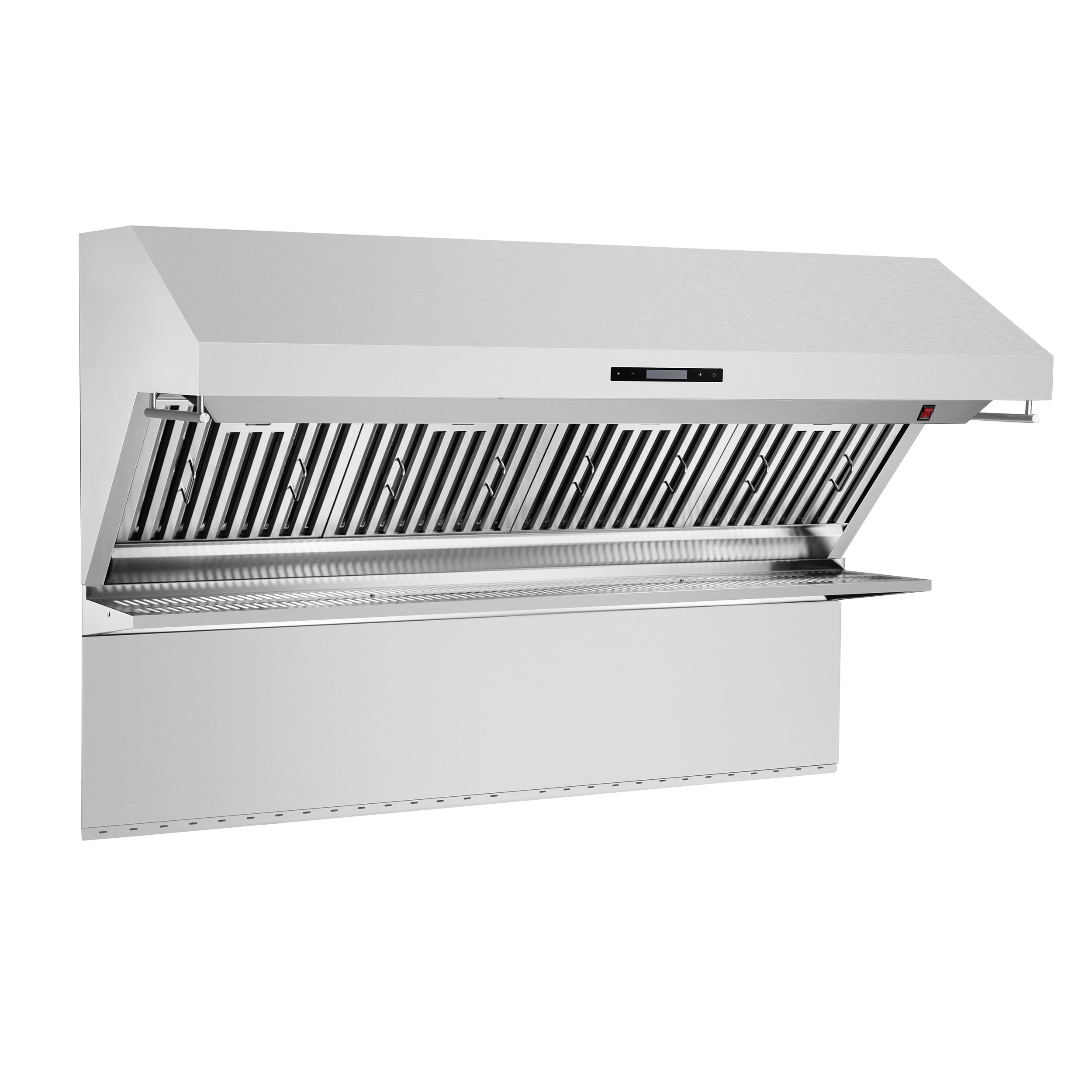 Savona 60-Inch Wall Mount Range Hood, Baffle Filters & Backsplash, Heating Lamps FRHWM502960