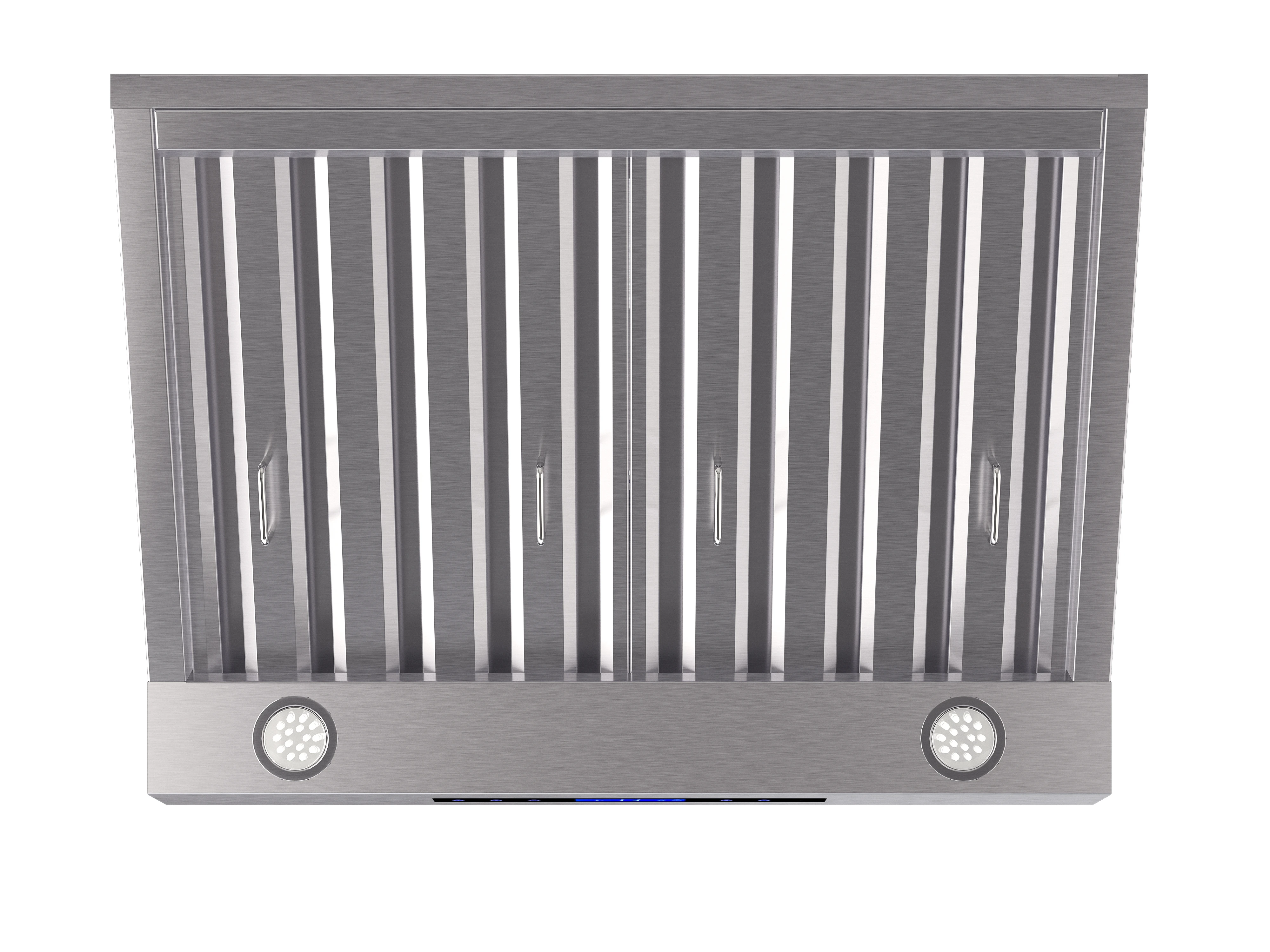 Palazzo 30-Inch Wall Mounted Range Hood, Stainless Steel, Heavy Duty Baffle Filters, Remote Control FRHWM503030