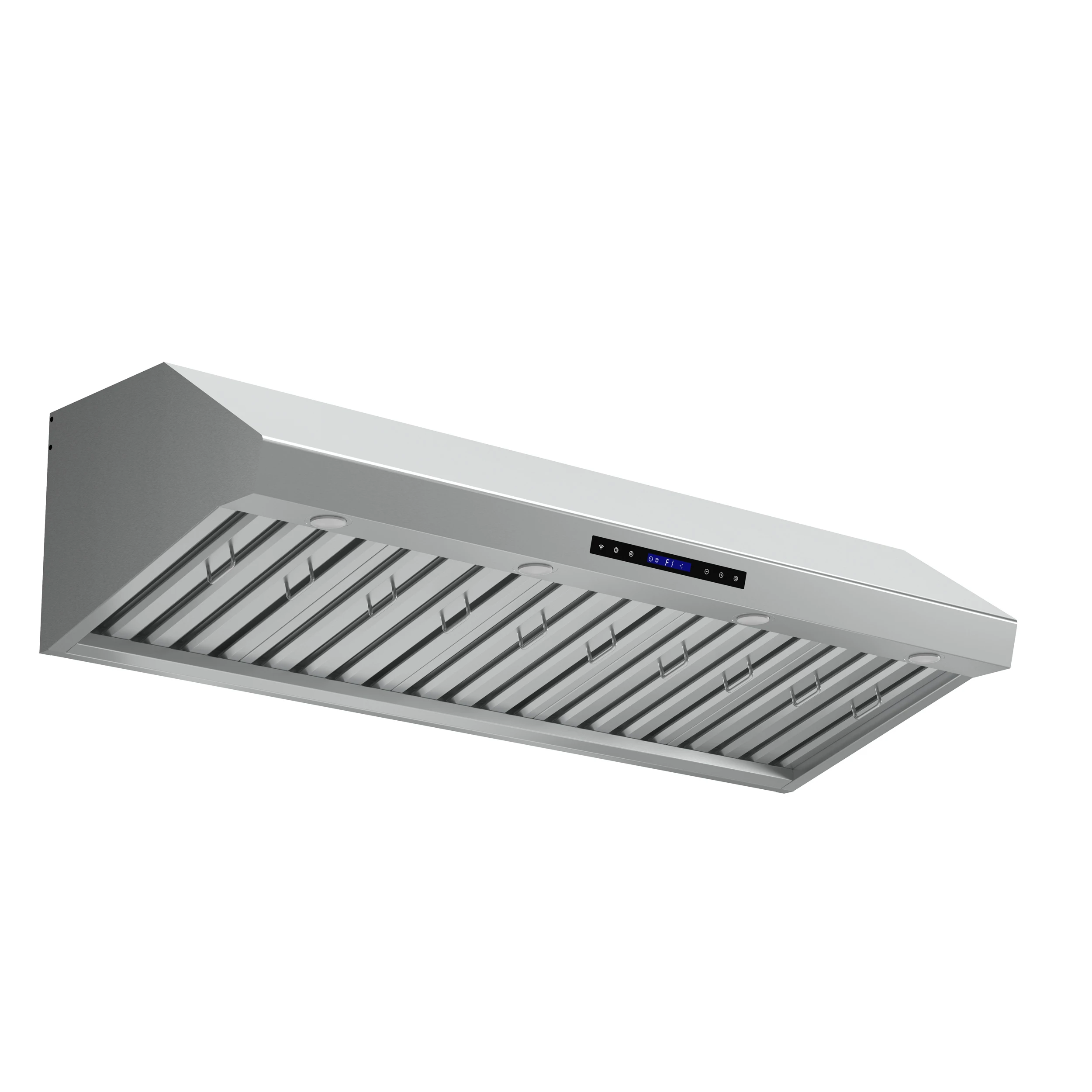 Palazzo 60-Inch Wall Mounted Range Hood, Stainless Steel, Heavy Duty Baffle Filters, Remote Control FRHWM503060