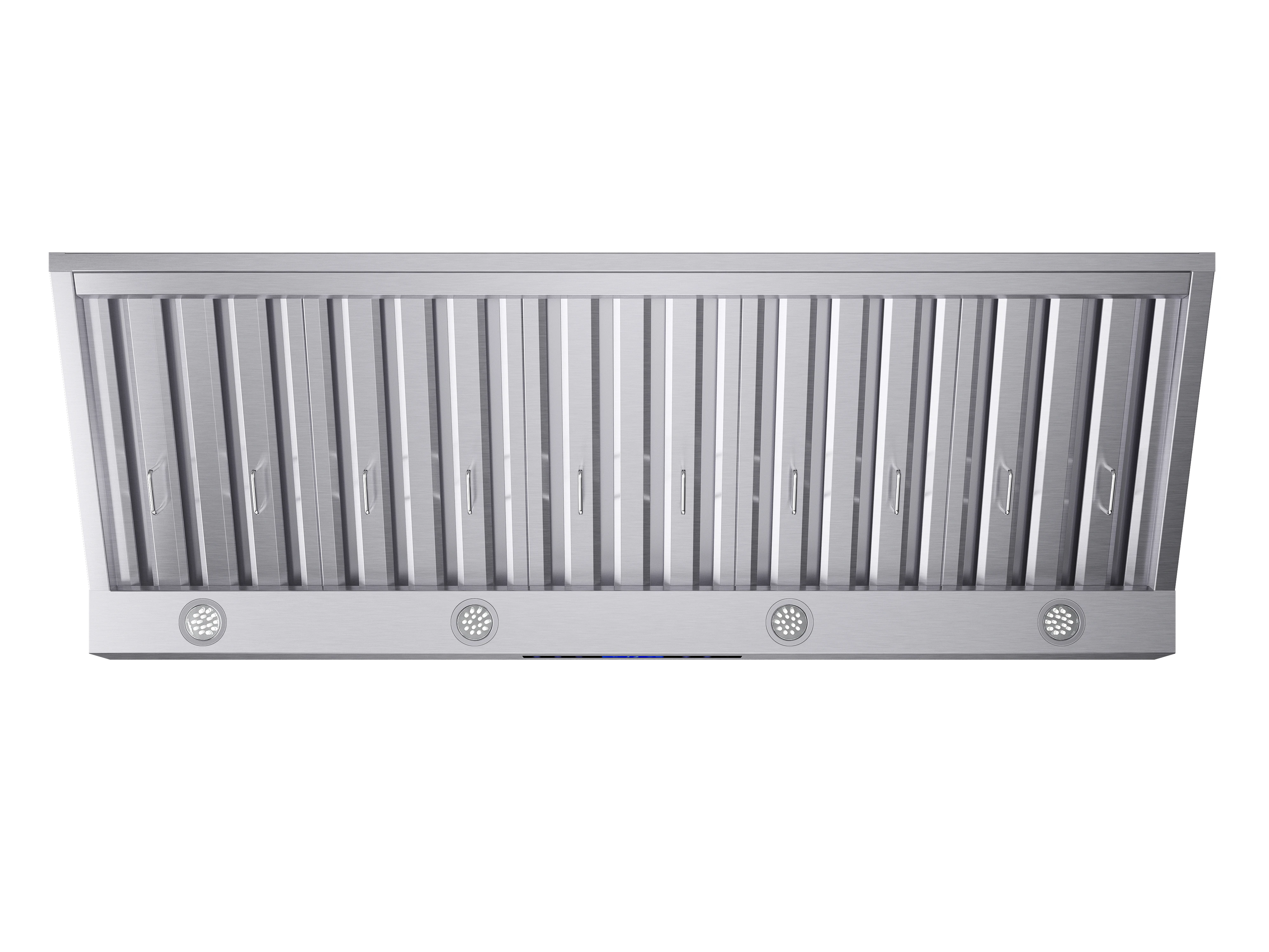 Palazzo 60-Inch Wall Mounted Range Hood, Stainless Steel, Heavy Duty Baffle Filters, Remote Control FRHWM503060