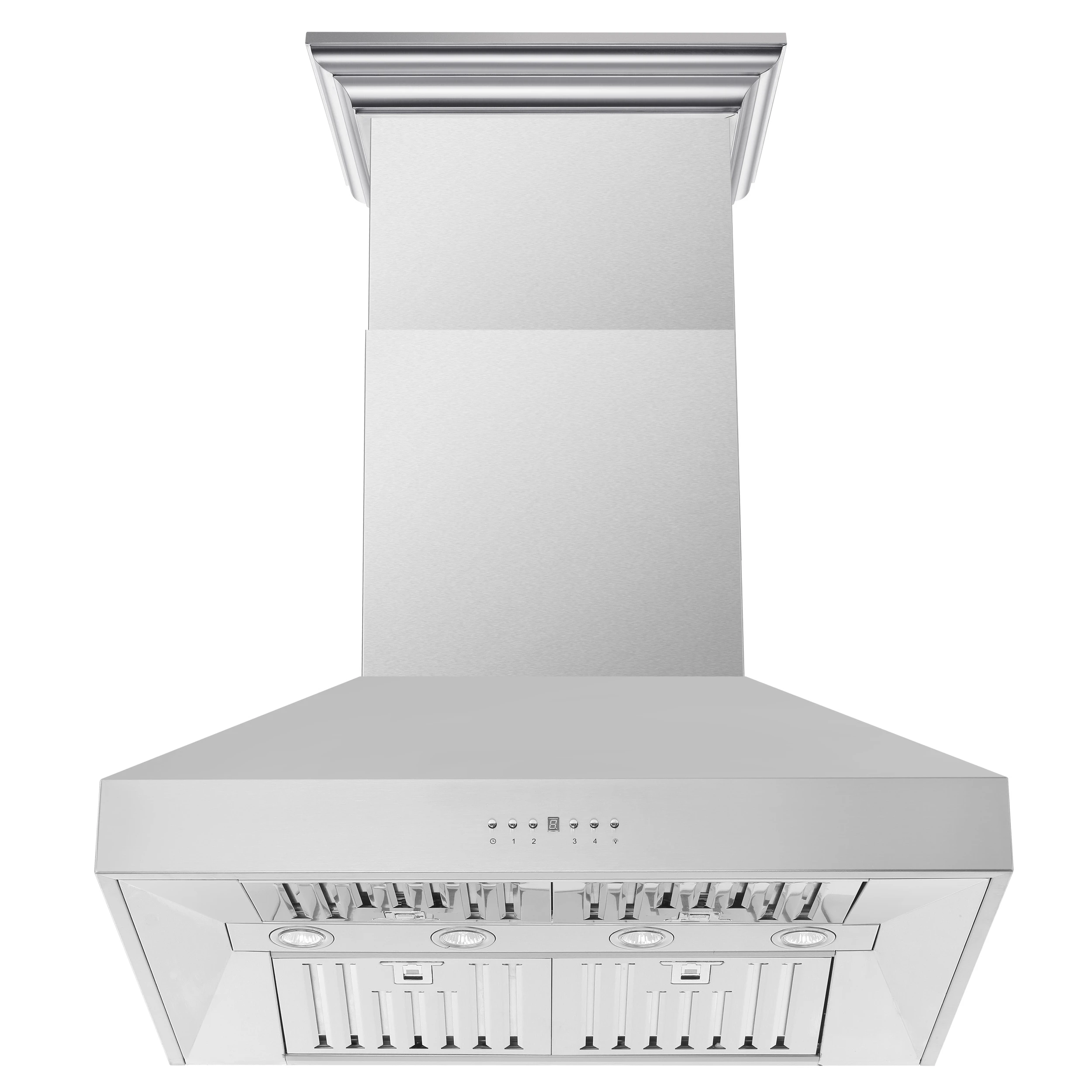 Orvieto 36-Inch Wall Mount Range Hood, LED Lighting, Heavy Duty, Stainless Steel FRHWM509436