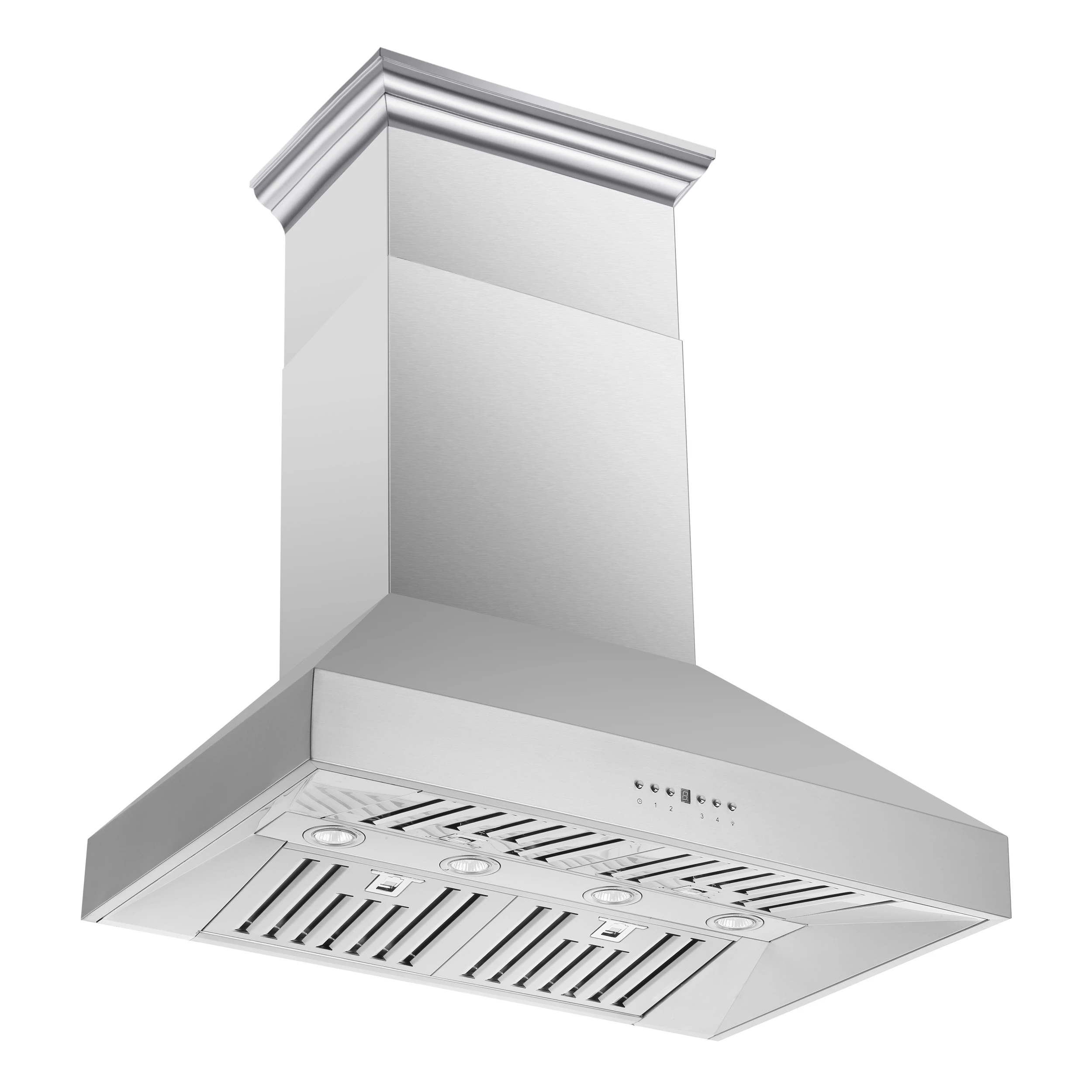 Orvieto 36-Inch Wall Mount Range Hood, LED Lighting, Heavy Duty, Stainless Steel FRHWM509436