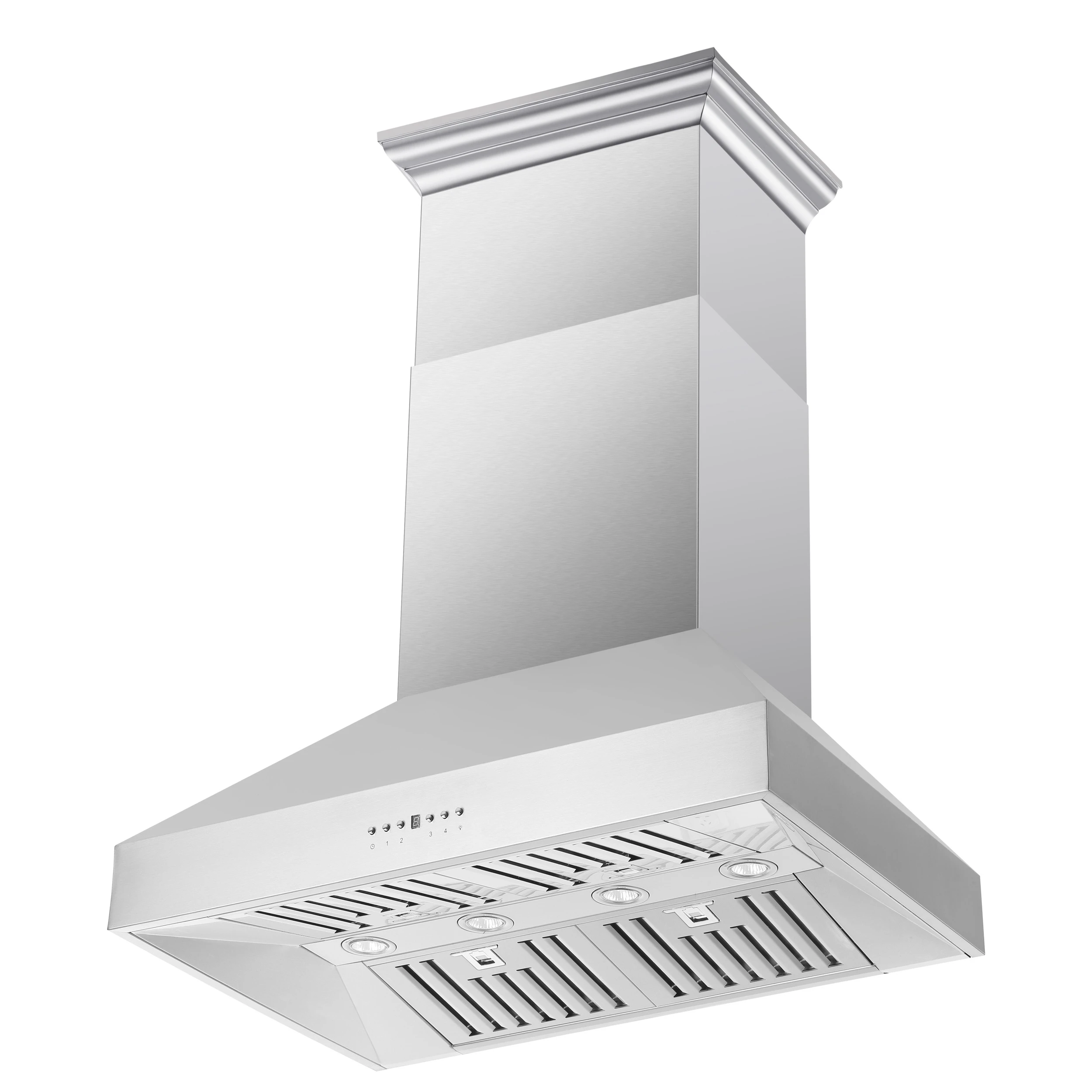 Orvieto 36-Inch Wall Mount Range Hood, LED Lighting, Heavy Duty, Stainless Steel FRHWM509436