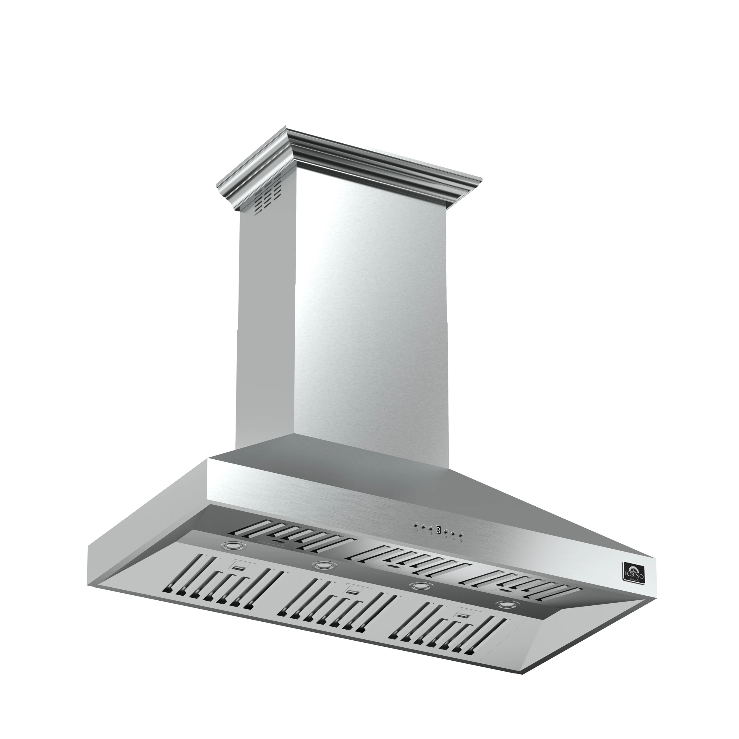 Orvieto 48-Inch Wall Mount Range Hood, LED Lighting, Heavy Duty, Stainless Steel FRHWM509448