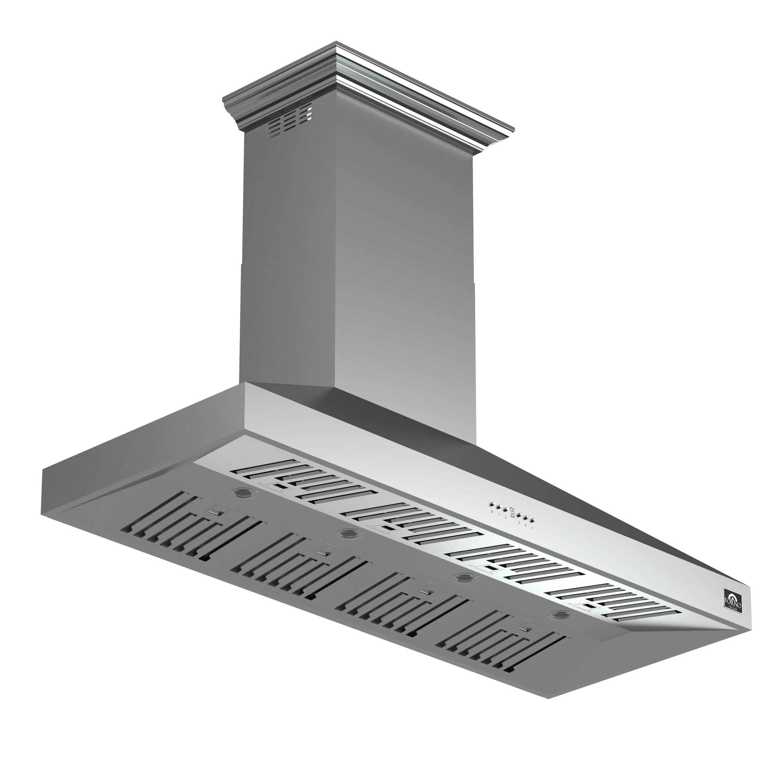 Orvieto 60-Inch Wall Mount Range Hood, LED Lighting, Heavy Duty, Stainless Steel FRHWM509460