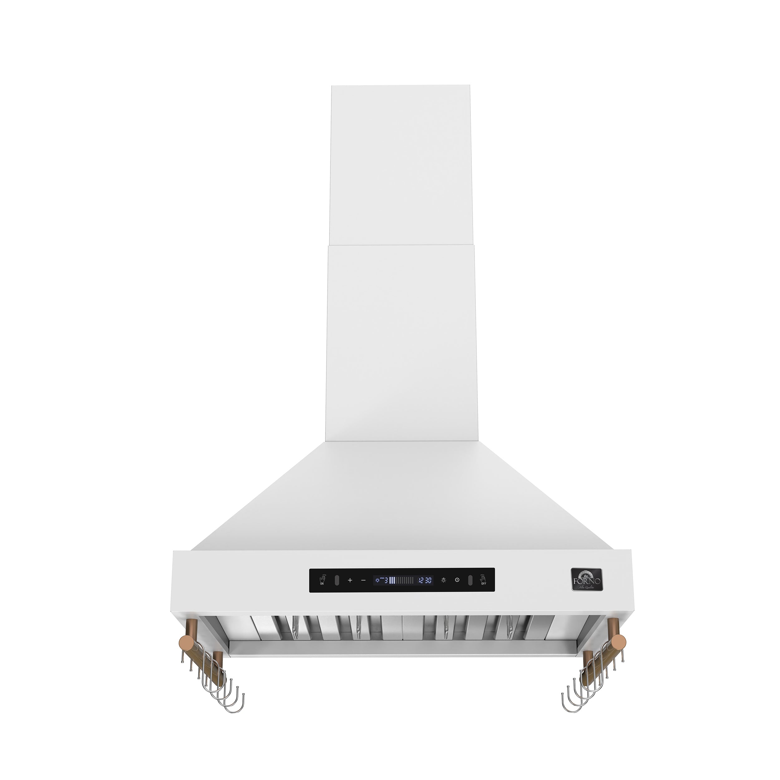 Venezia 30 Inch Wall-Mounted Range Hood in with Touch Controls and Baffle Filters FRHWM550330WHT