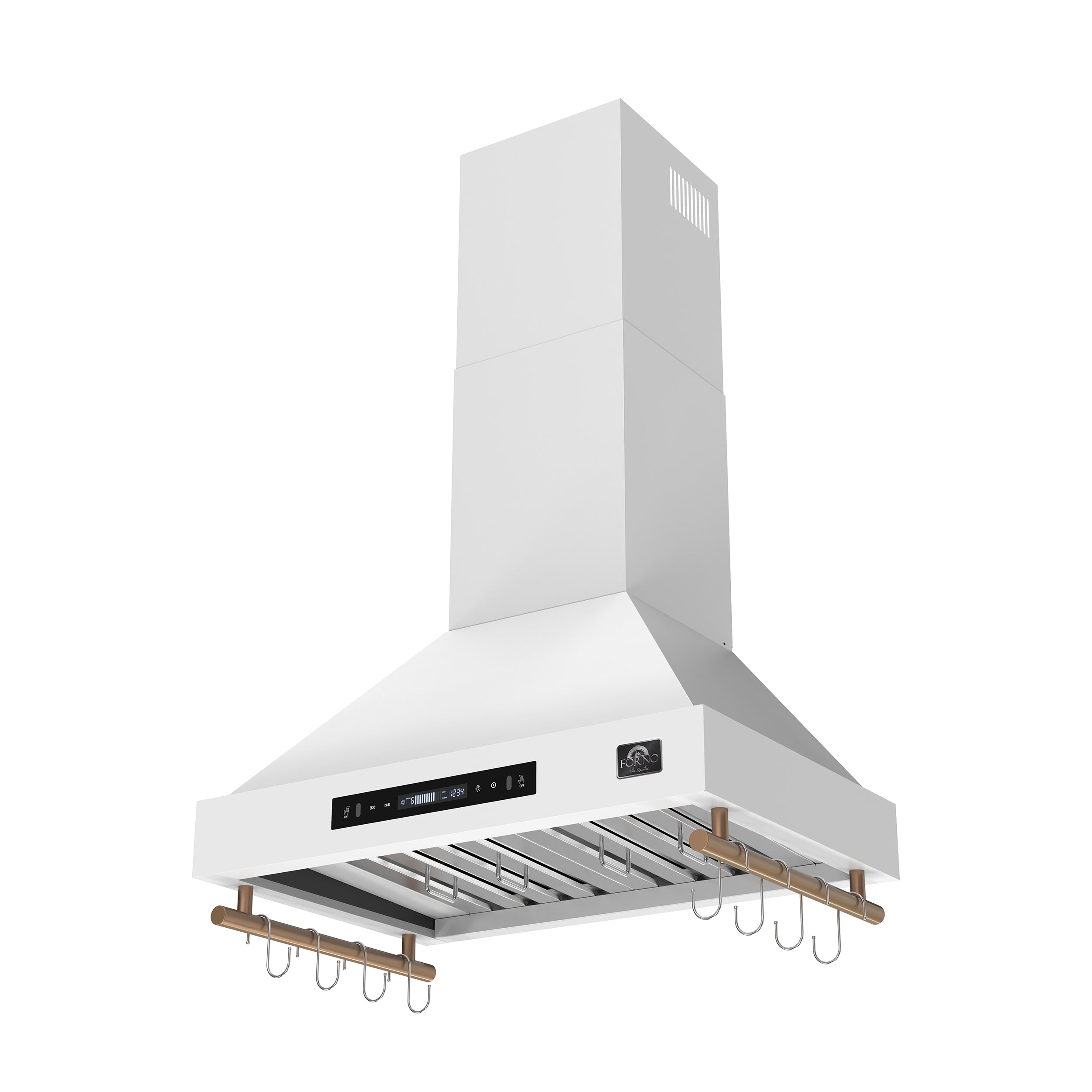 Venezia 30 Inch Wall-Mounted Range Hood in with Touch Controls and Baffle Filters FRHWM550330WHT