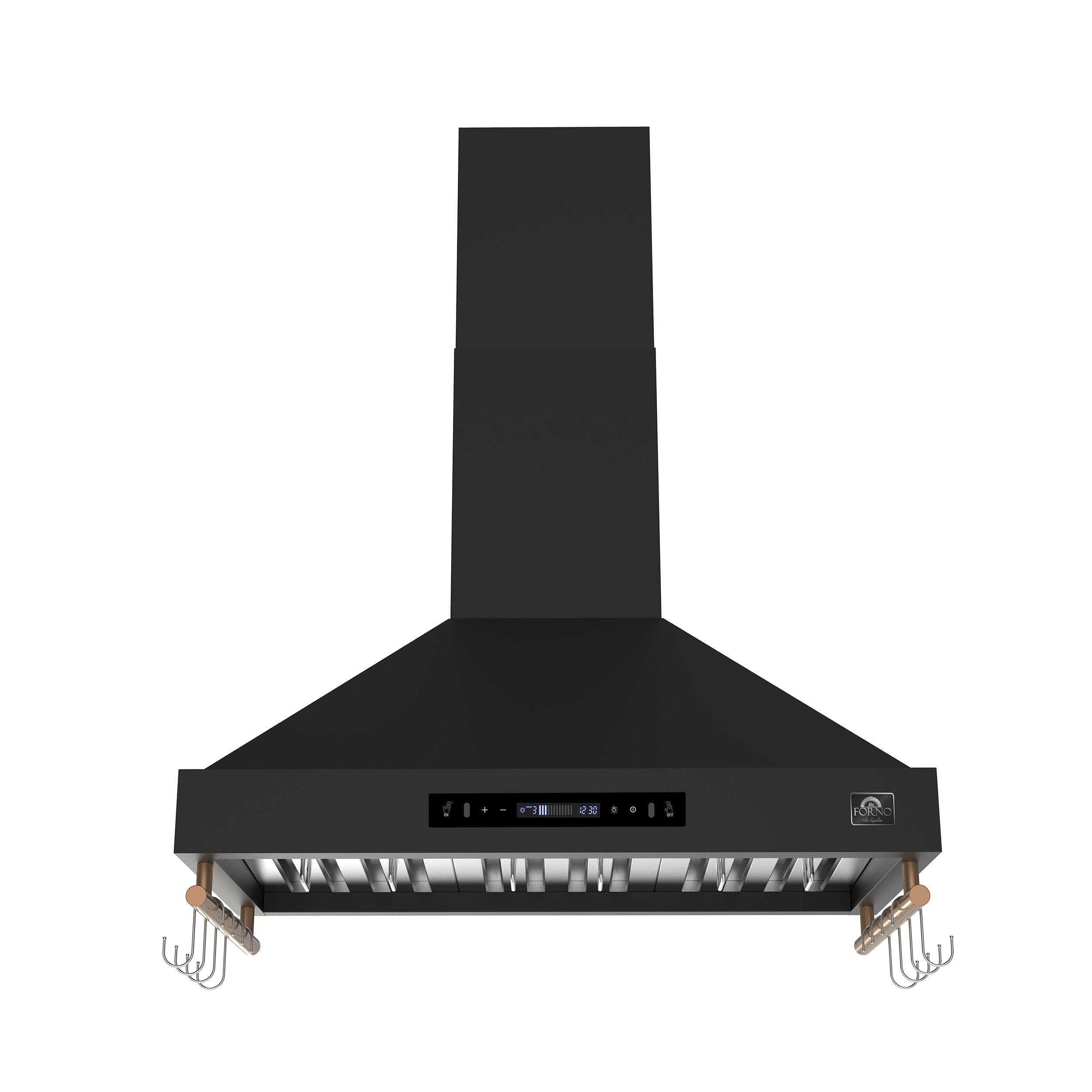 Venezia 36 Inch Wall-Mounted Range Hood in with Touch Controls and Baffle Filters FRHWM550336BLK