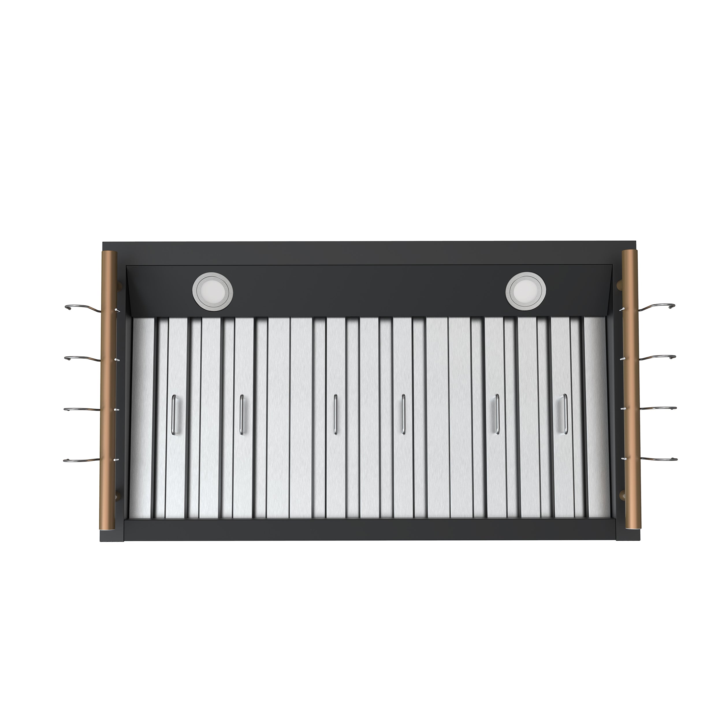 Venezia 36 Inch Wall-Mounted Range Hood in with Touch Controls and Baffle Filters FRHWM550336BLK