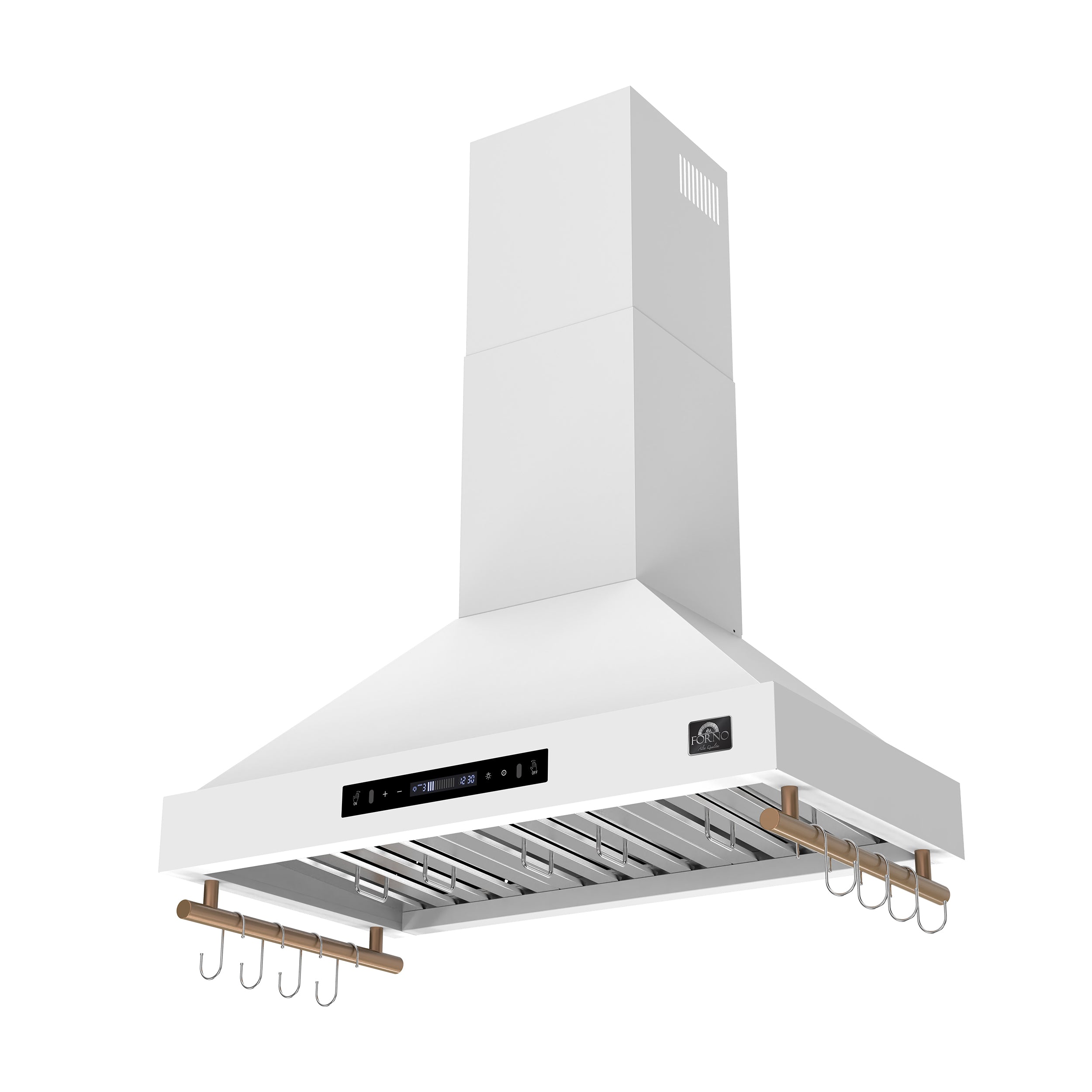 Venezia 36 Inch Wall-Mounted Range Hood in with Touch Controls and Baffle Filters FRHWM550336WHT