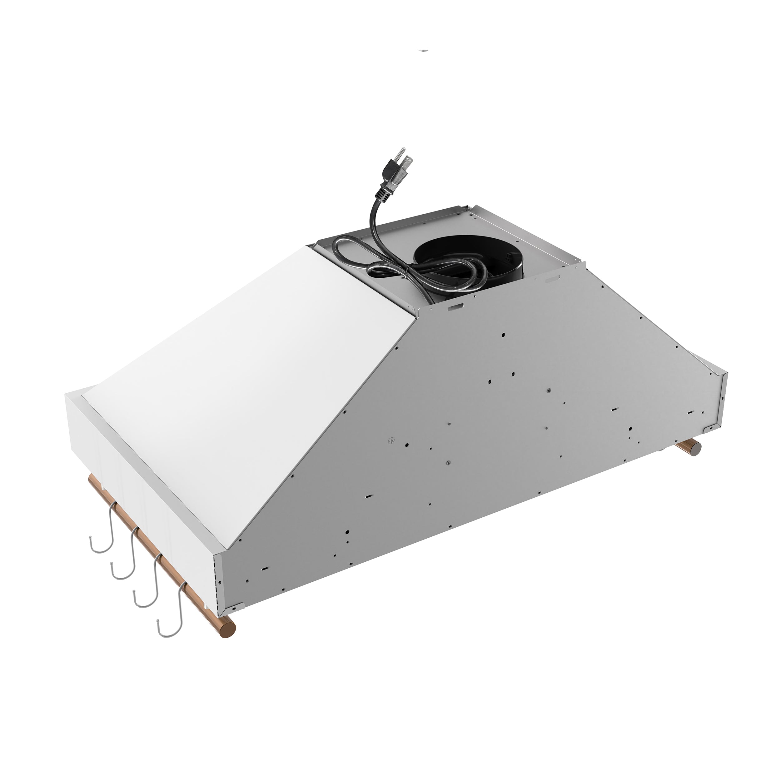 Venezia 36 Inch Wall-Mounted Range Hood in with Touch Controls and Baffle Filters FRHWM550336WHT