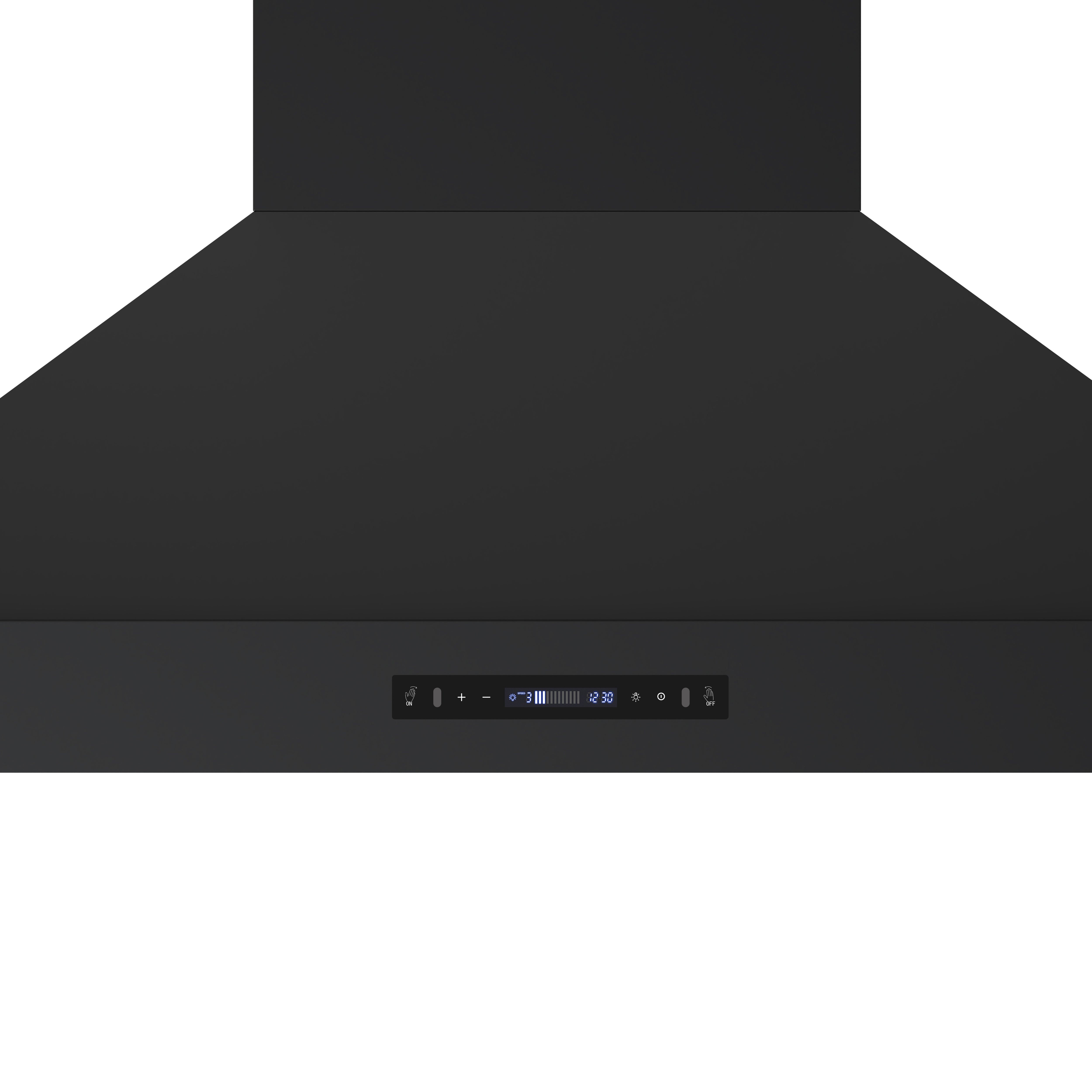 Venezia 48 Inch Wall-Mounted Range Hood in with Antique Brass Accessories, Touch Controls and Baffle Filters FRHWM550348BLK