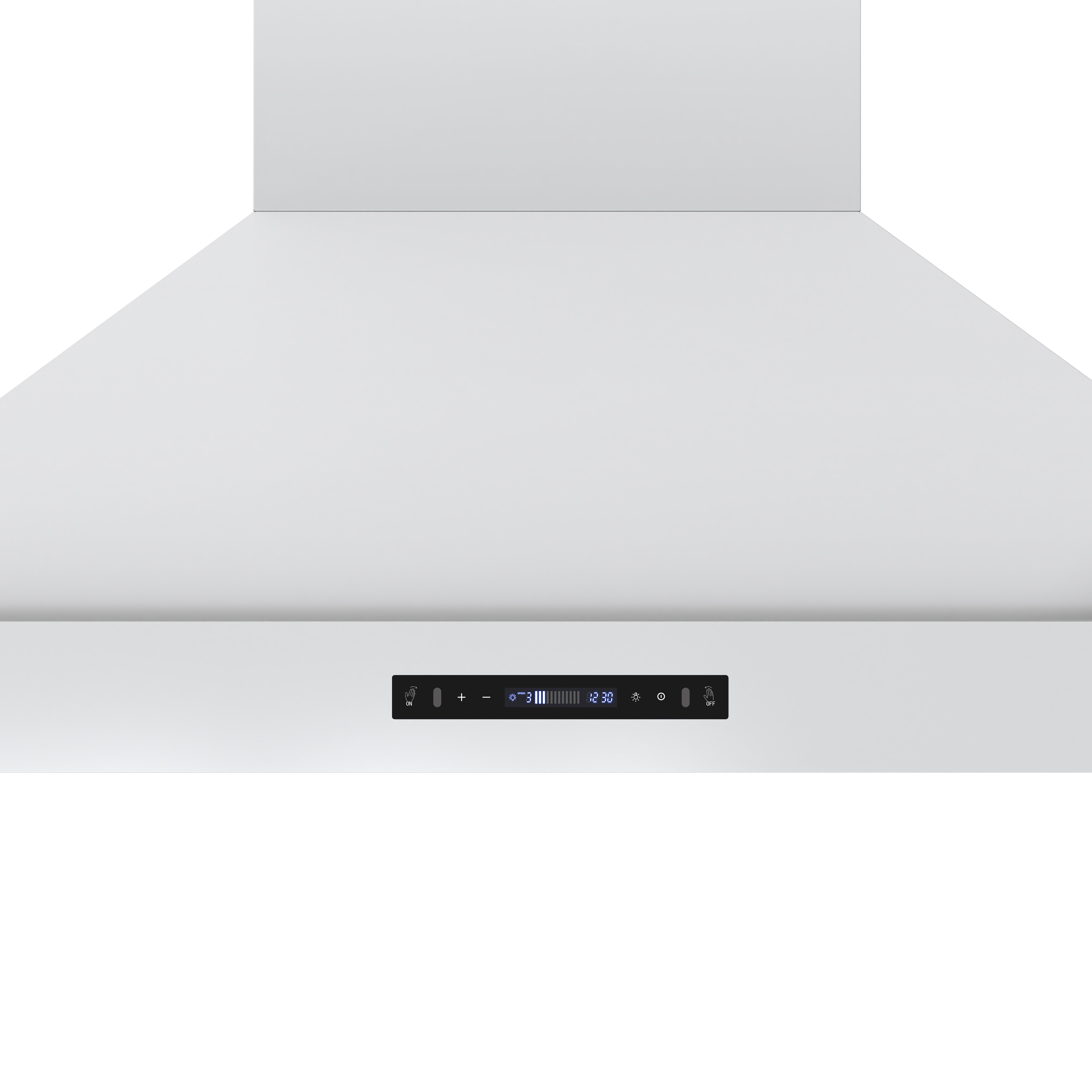 Venezia 48 Inch Wall-Mounted Range Hood in with Antique Brass Accessories, Touch Controls and Baffle Filters FRHWM550348WHT