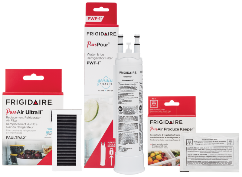 FPPWFU01, PAULTRA2, and FRPAPKRF Water and Air Filter Combo Kit with Produce Keeper FRIGCOMBO7