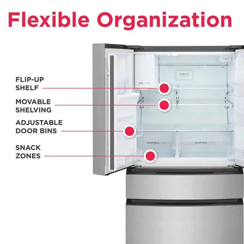 26 Cu. Ft. Standard-Depth 4-Door French Door Refrigerator FRMS2733AV