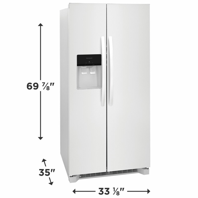 22.3 Cu. Ft. 33" Standard Depth Side by Side Refrigerator FRSS2323AW