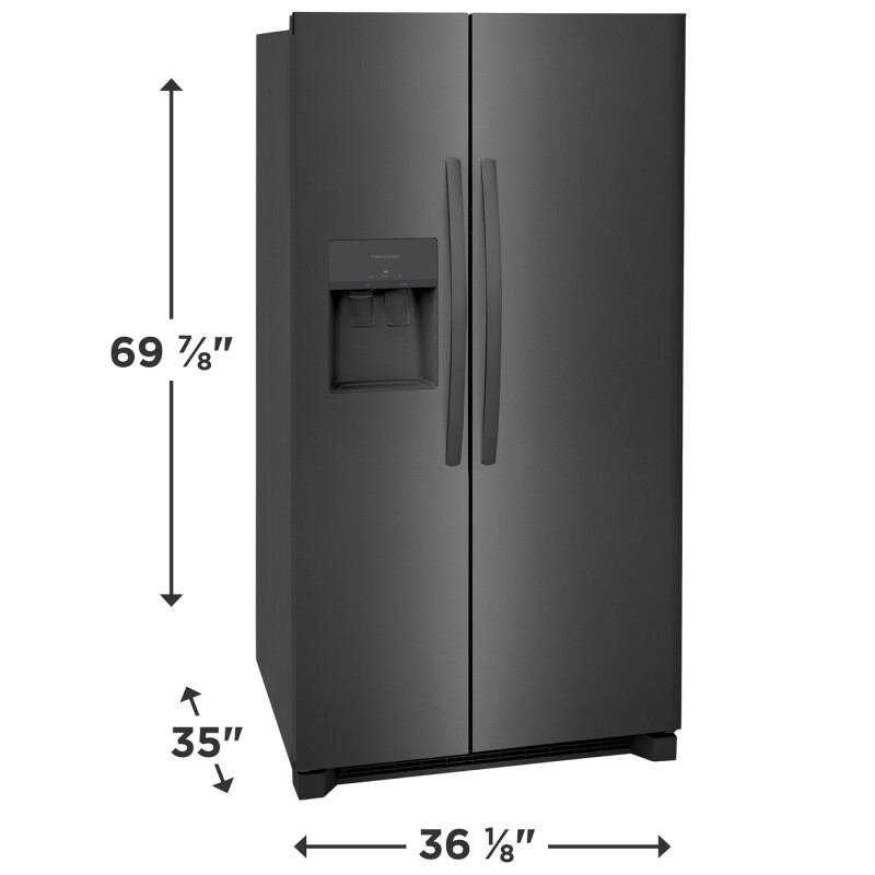 25.6 Cu. Ft. 36" Standard Depth Side by Side Refrigerator FRSS2623AB