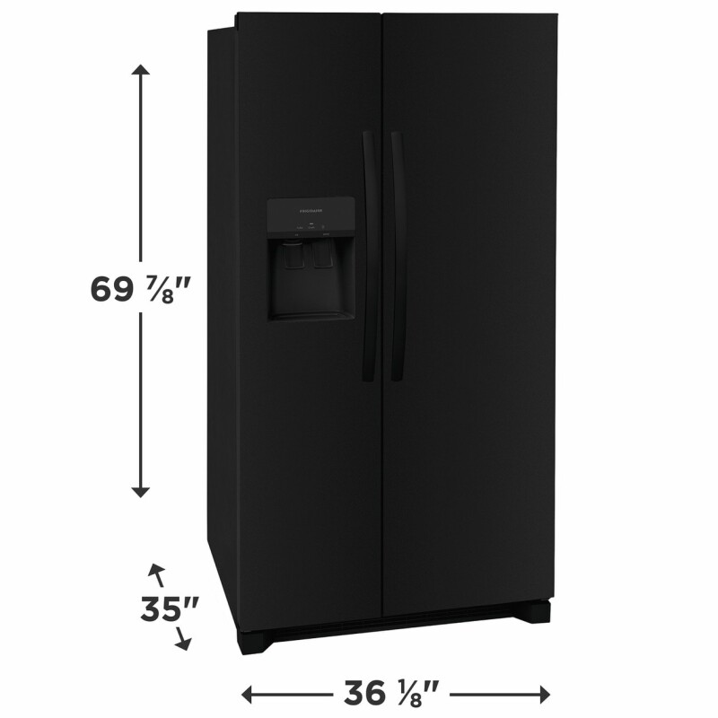 25.6 Cu. Ft. 36" Standard Depth Side by Side Refrigerator FRSS2623AB