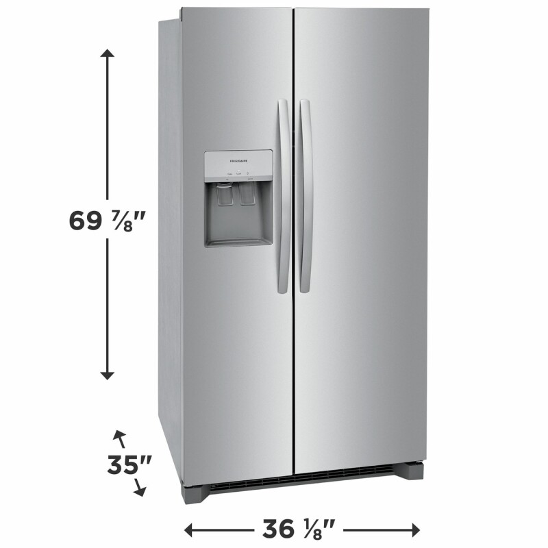 25.6 Cu. Ft. 36" Standard Depth Side by Side Refrigerator FRSS2623AS