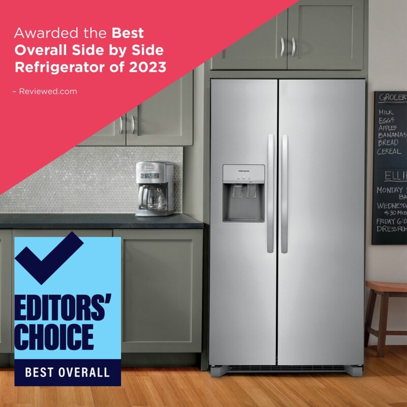 25.6 Cu. Ft. 36" Standard Depth Side by Side Refrigerator FRSS2623AS