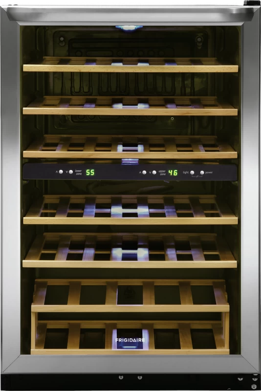 Frigidaire 45 Bottle Two-Zone Wine Cooler Stainless Steel FRWW4543AS Picture 1