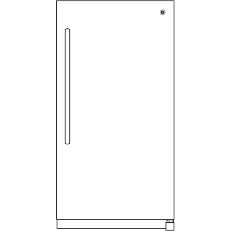 Ge® 17.3 Cu. Ft. Frost-free Garage Ready Upright Freezer FUF17SMRWW