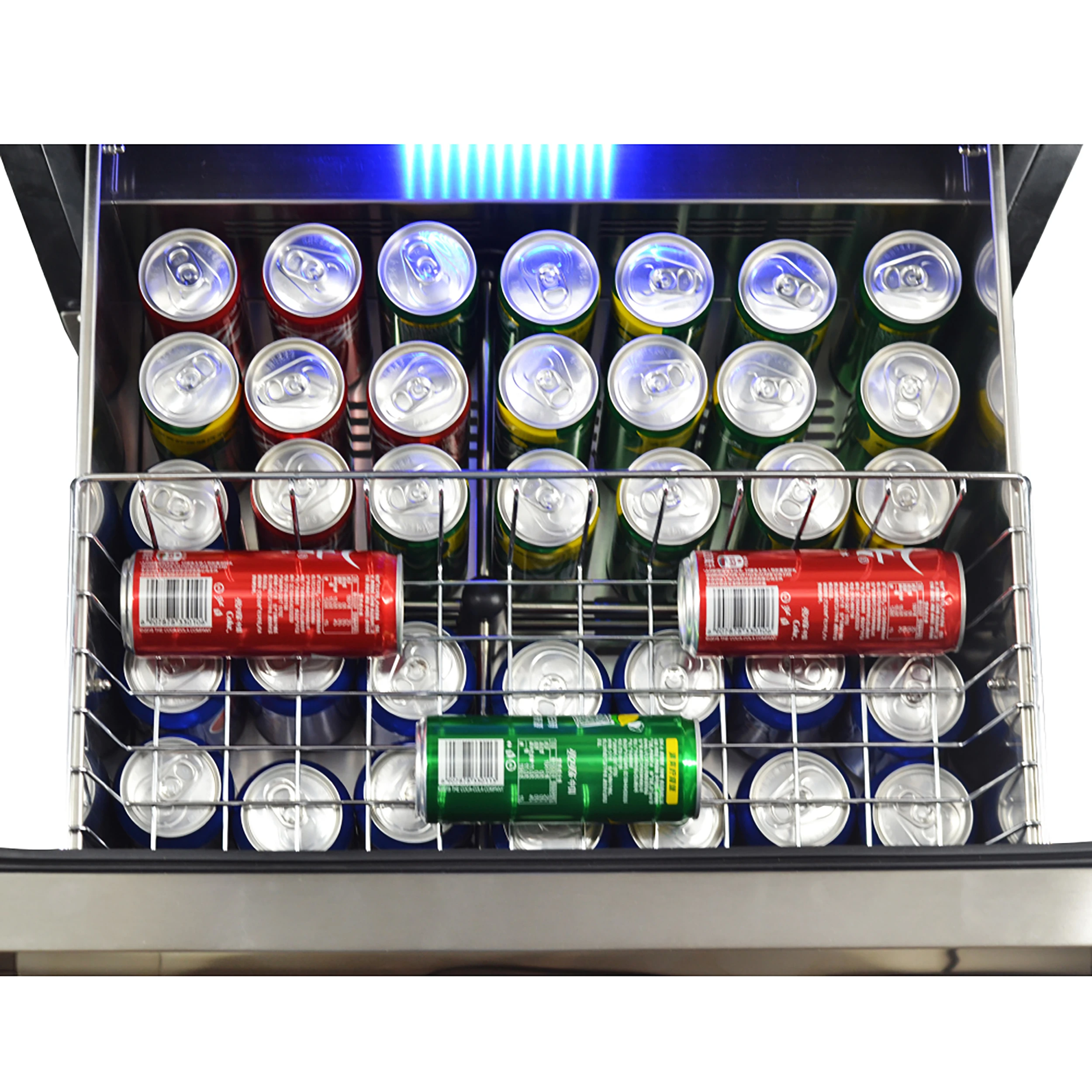 Azienda 24-Inch Dual Temperature Zone Wine Cooler, Up to 108 Bottles, Two Refrigerated Drawers, Adjustable Temperature Zones, Energy Efficient FWCDR662824S