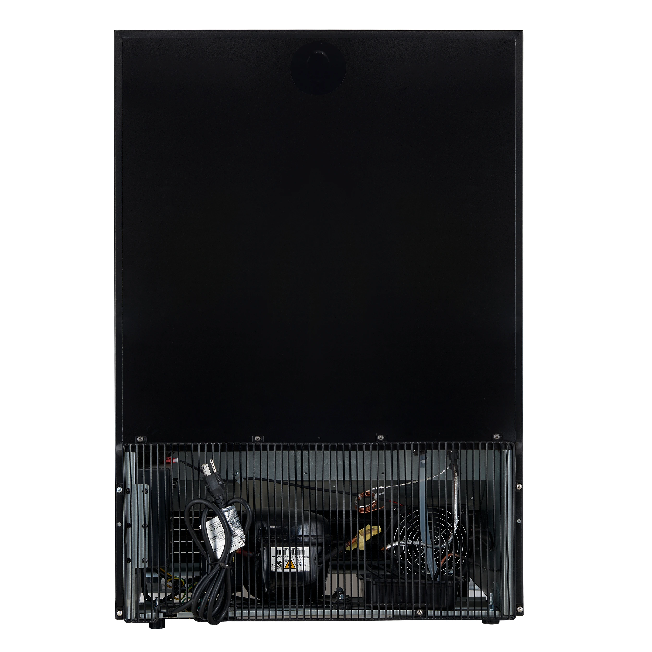 Bacchino 24 Inch Wine Cooler, Black with Antique Brass Handles, with LED Lighting, Triple Glass Door, 51 Bottle Capacity, Built-In or Freestanding FWCDR663424BLK