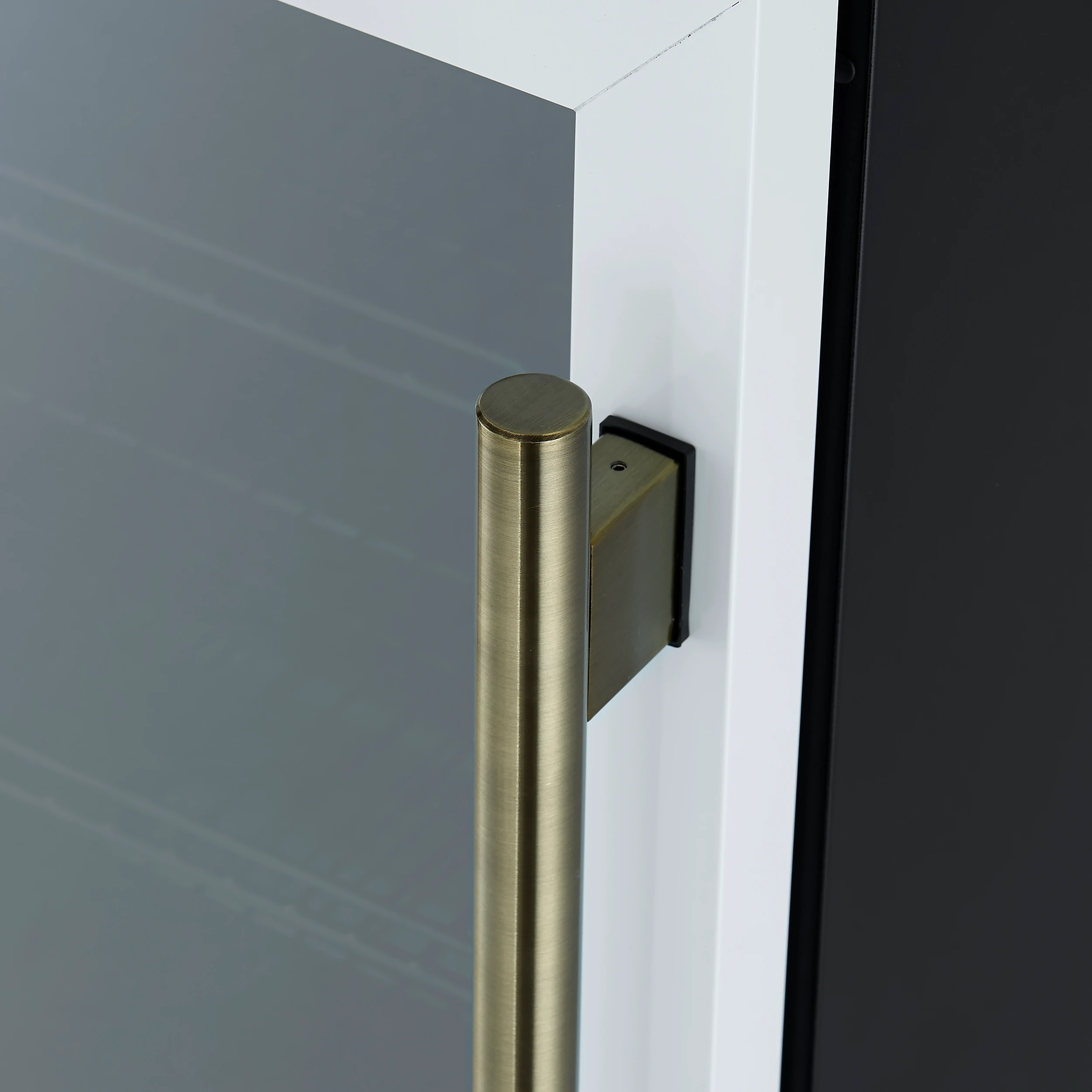 Frescolino 24 Inch Beverage Cooler, White with Antique Brass Handles, with LED Lighting, Triple Glass Door, 188 Can Capacity, Built-In or Freestanding FWCDR666524WHT