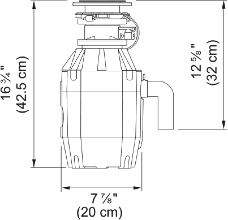 3/4 HP Food Waste Disposer FWDJ75B
