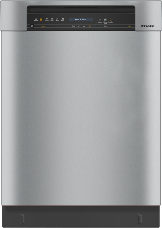 Built‑under dishwasher with Automatic Dispensing thanks to AutoDos with integrated PowerDisk. G7316SCUXXL