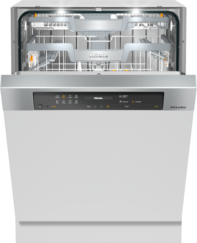 Semi‑integrated dishwasher with Automatic Dispensing thanks to AutoDos with integrated PowerDisk. G7516SCIXXL