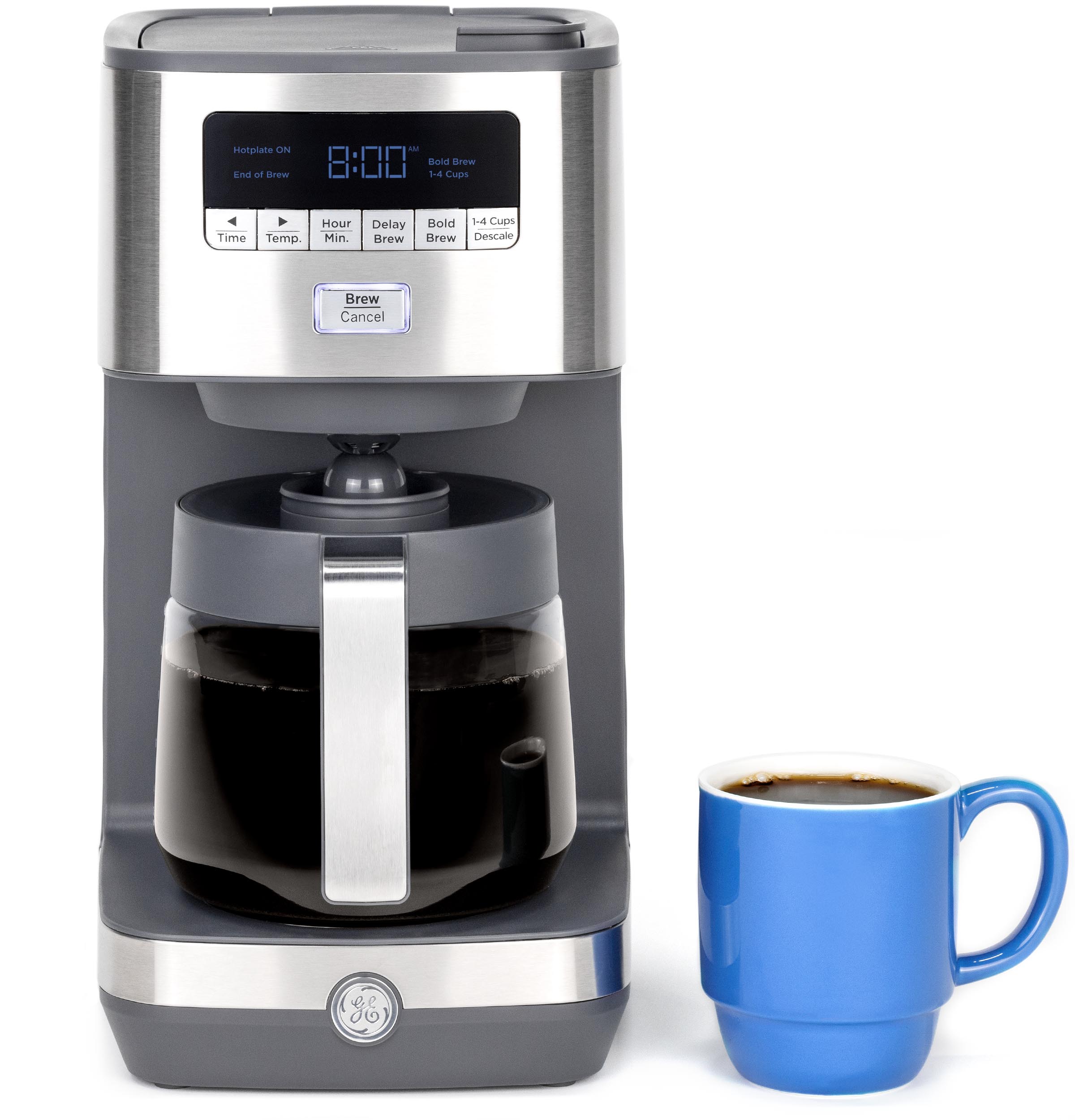 GE 12 Cup Drip Coffee Maker with Adjustable Keep Warm Plate Stainless Steel G7CDAASSTSS Picture 1