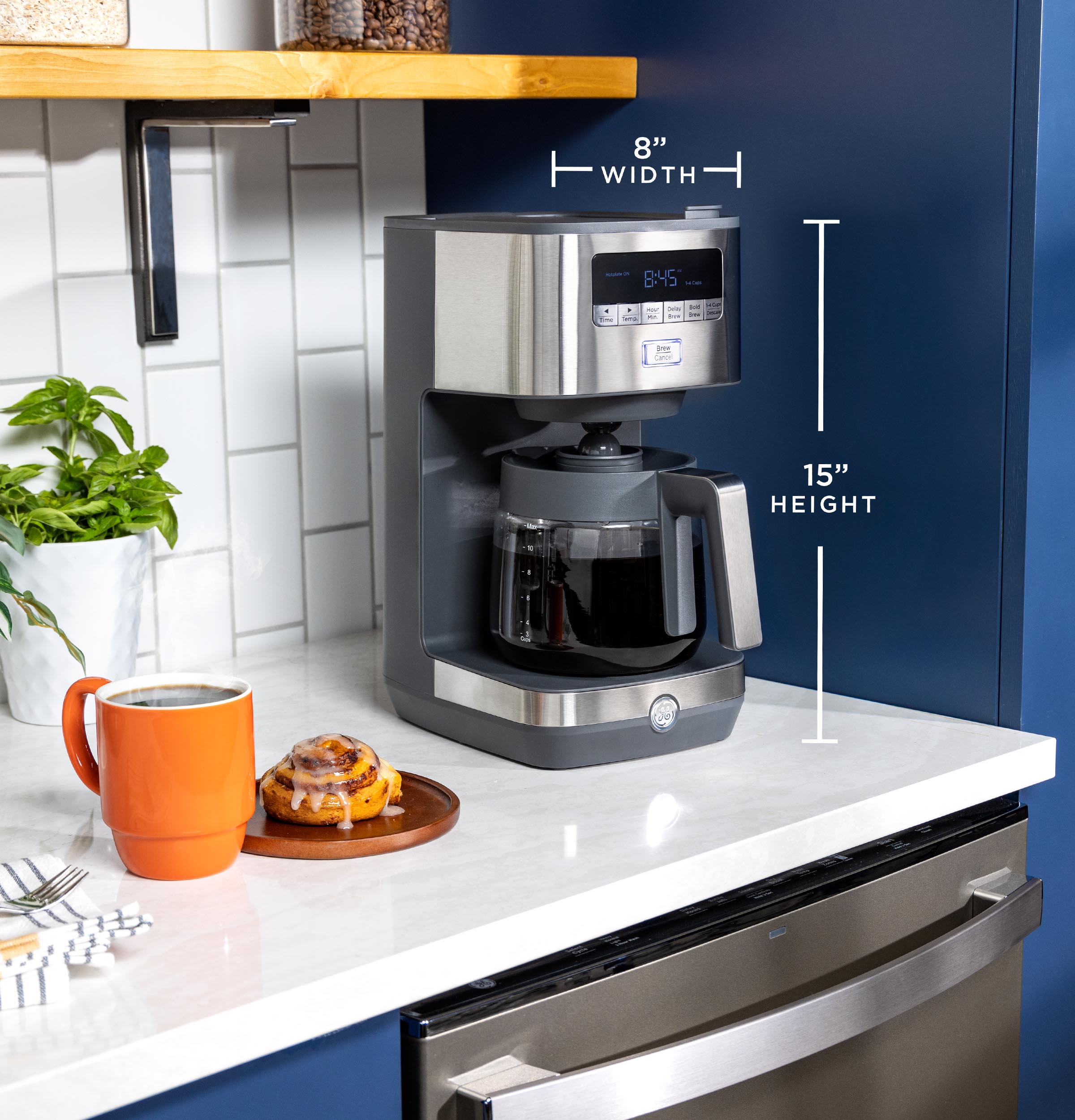 12 Cup Drip Coffee Maker with Adjustable Keep Warm Plate G7CDAASSTSS