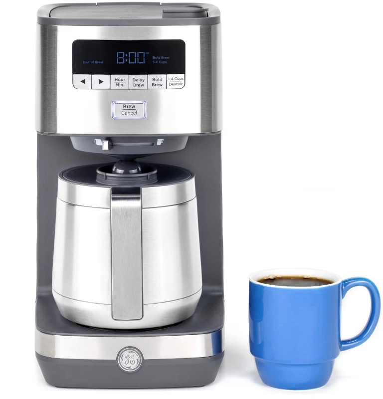 GE 10 Cup Drip Coffee Maker with Single Serve Stainless Steel G7CDABSSTSS Picture 1