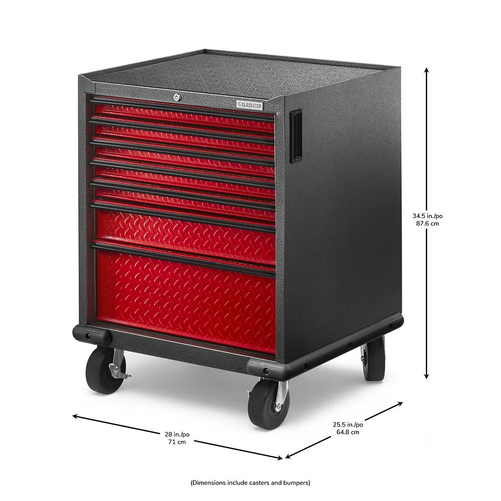 Premier Pre-Assembled 7 Drawer Modular Tool Storage Cabinet GAGD277DKW
