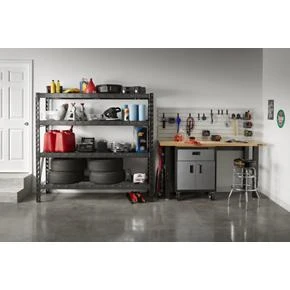 77" Wide Heavy Duty Rack Shelving with Four 24" Deep Shelves GARM774XHG