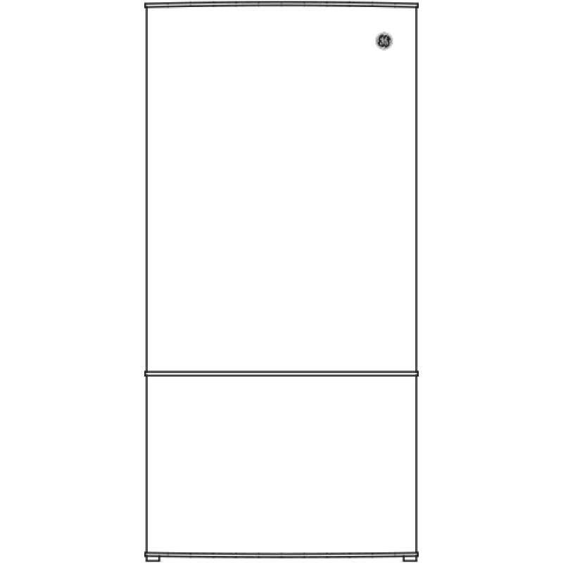 10.5 Cu. Ft. Bottom-Freezer Refrigerator GBE10ESJSB