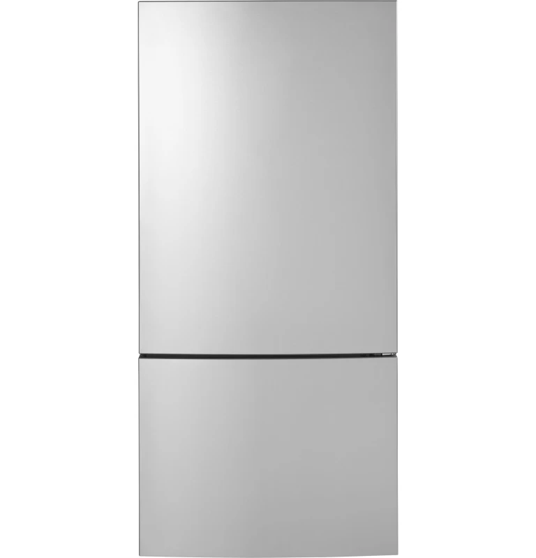 GE 17.7 Cu. Ft. Counter-Depth Bottom-Freezer Refrigerator Gray GBE17HYRFS Picture 1