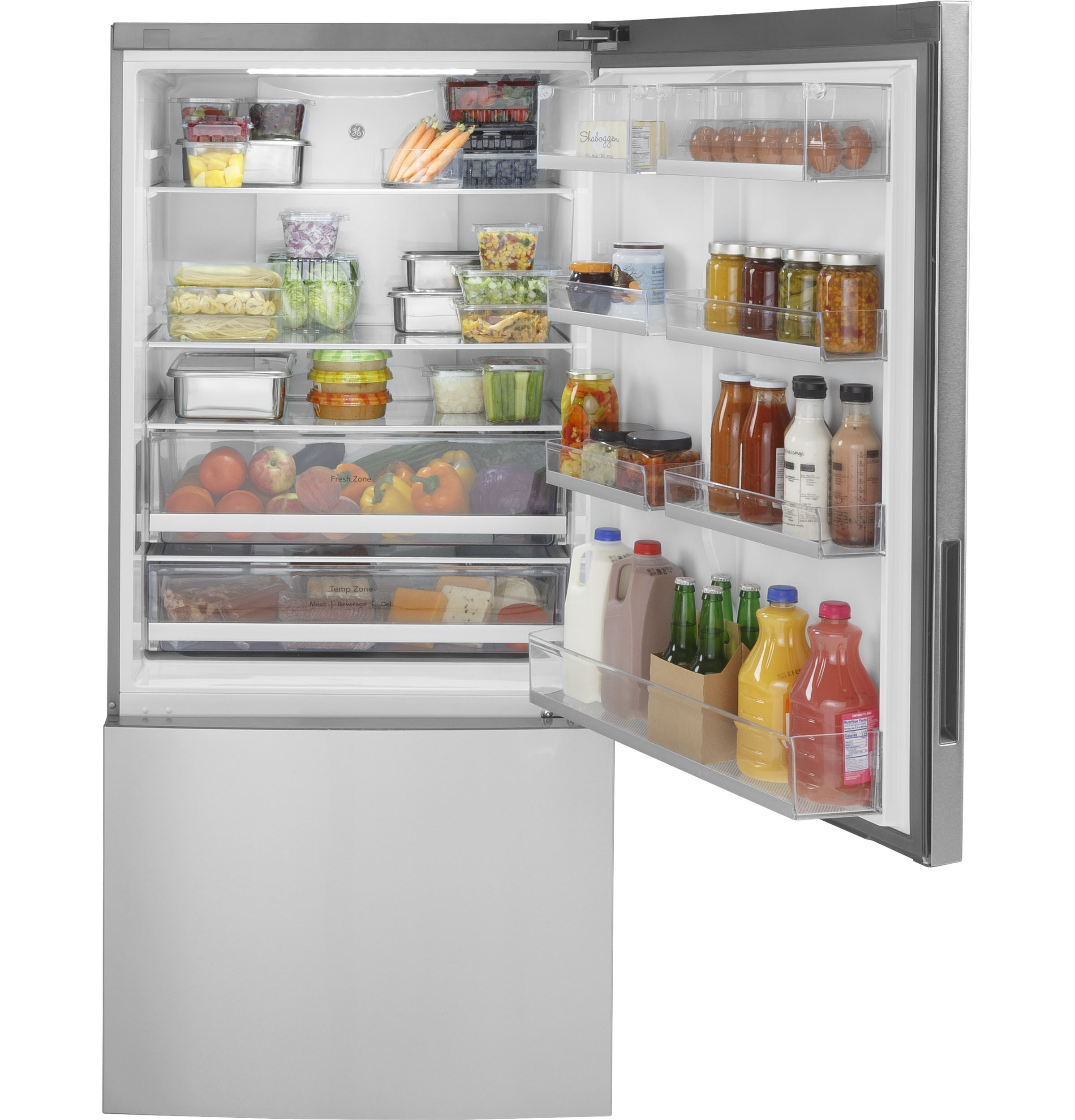 17.7 Cu. Ft. Counter-Depth Bottom-Freezer Refrigerator GBE17HYRFS