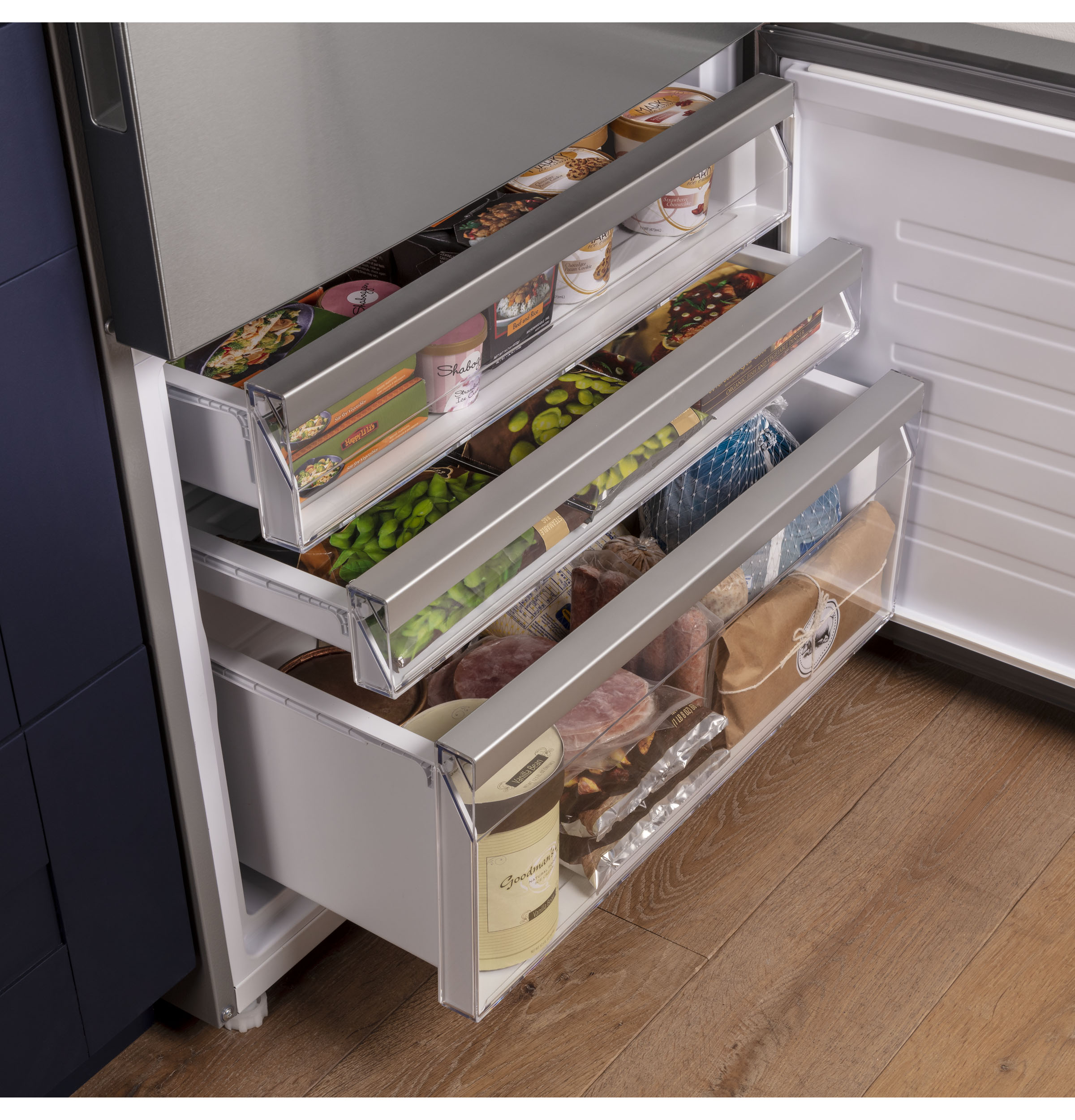 17.7 Cu. Ft. Counter-Depth Bottom-Freezer Refrigerator GBE17HYRFS