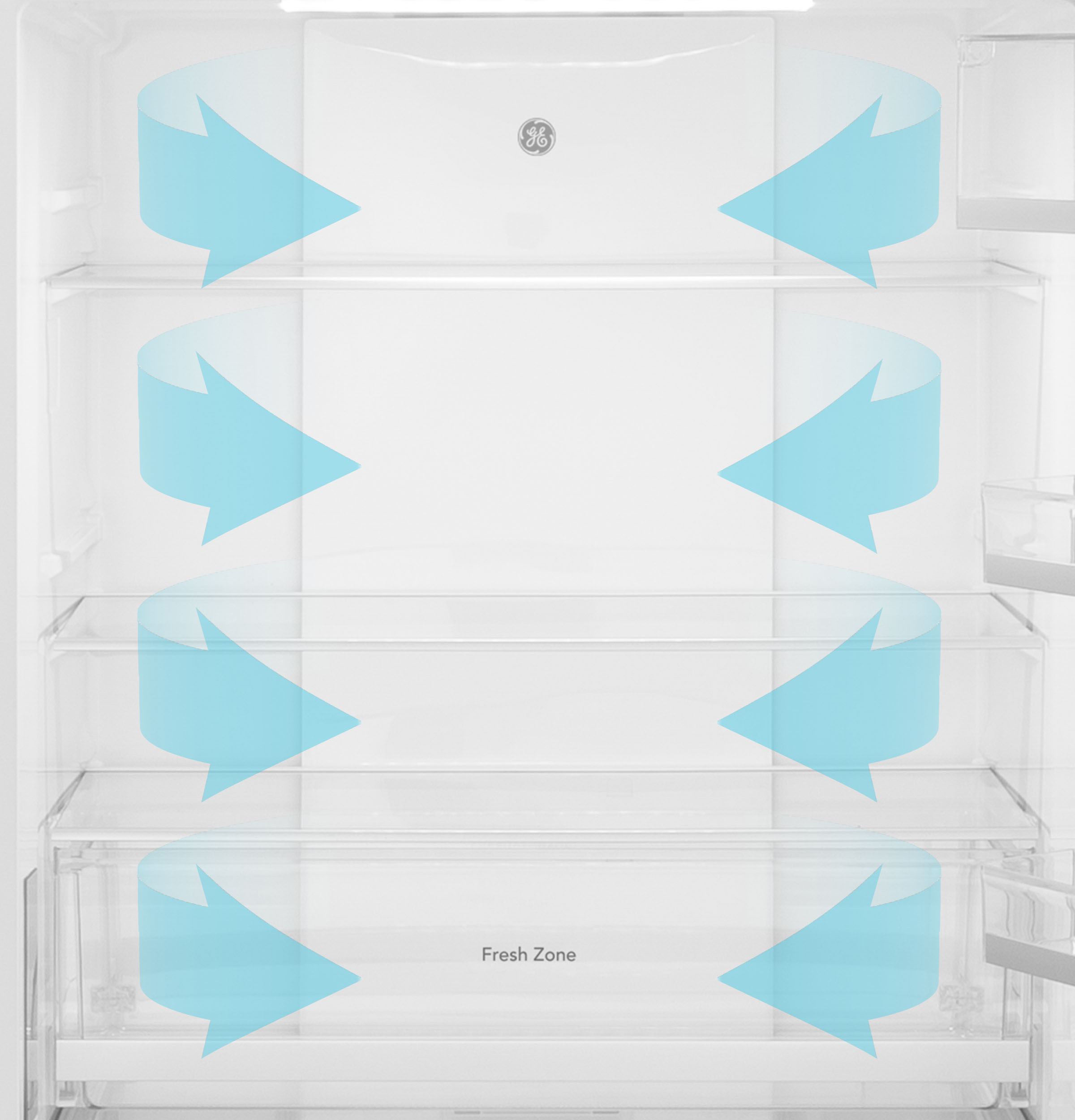 17.7 Cu. Ft. Counter-Depth Bottom-Freezer Refrigerator GBE17HYRFS