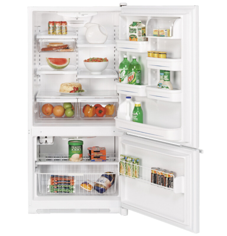 21.9 Cu. Ft. Bottom-Freezer Refrigerator GBS22KBNWW