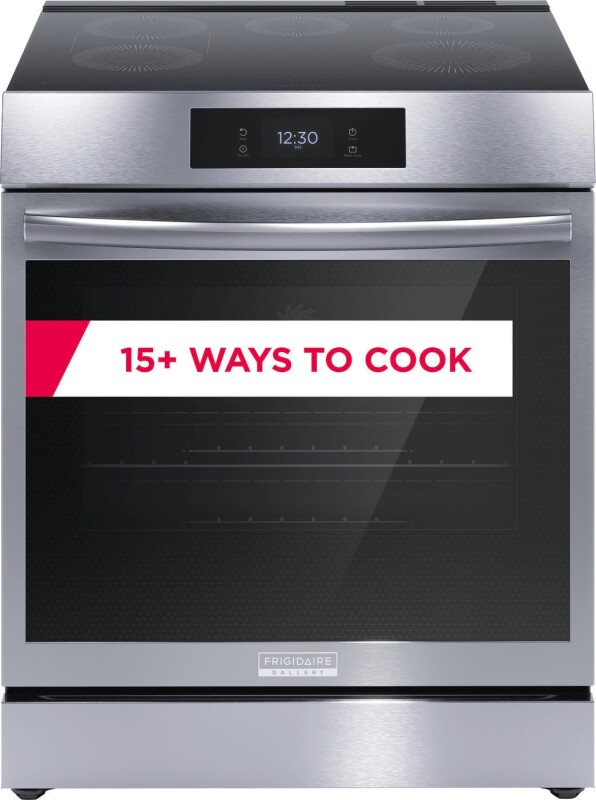 Frigidaire Gallery 30" Front Control Induction Range with Total Convection Stainless Steel GCFI3060BF Picture 1
