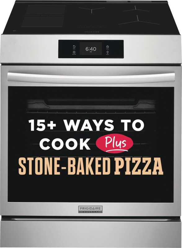 30" Front Control Induction Range with Stone-Baked Pizza GCFI3070BF