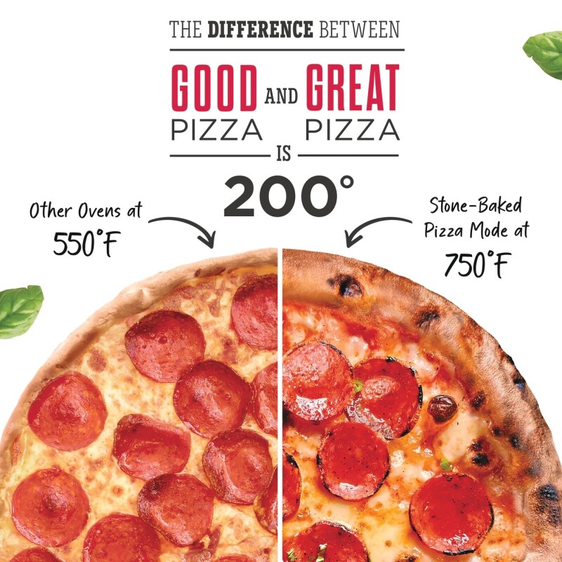 30" Front Control Induction Range with Stone-Baked Pizza GCFI3070BF