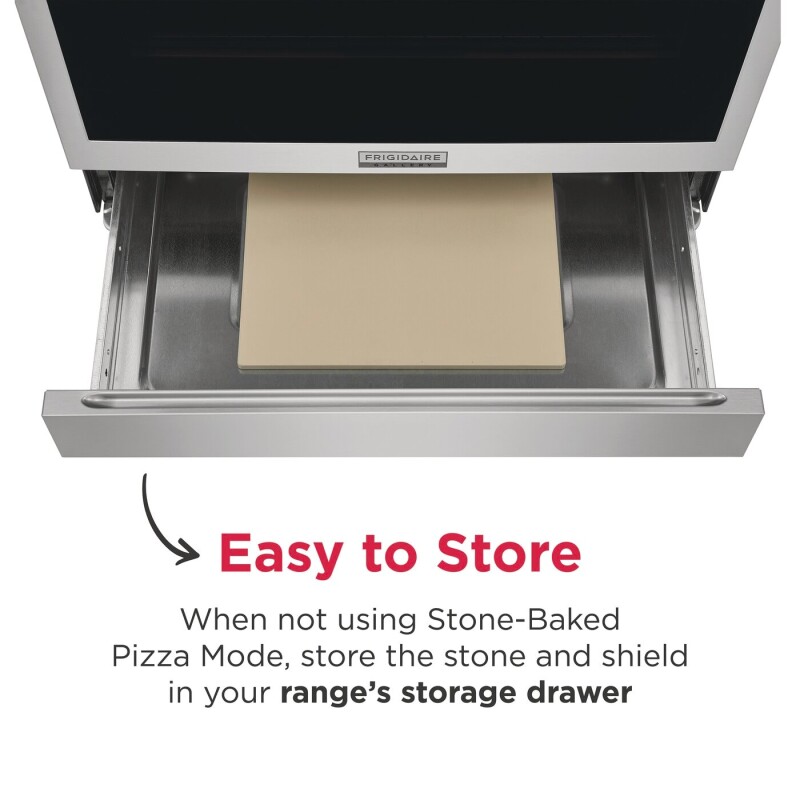 30" Front Control Induction Range with Stone-Baked Pizza GCFI3070BF