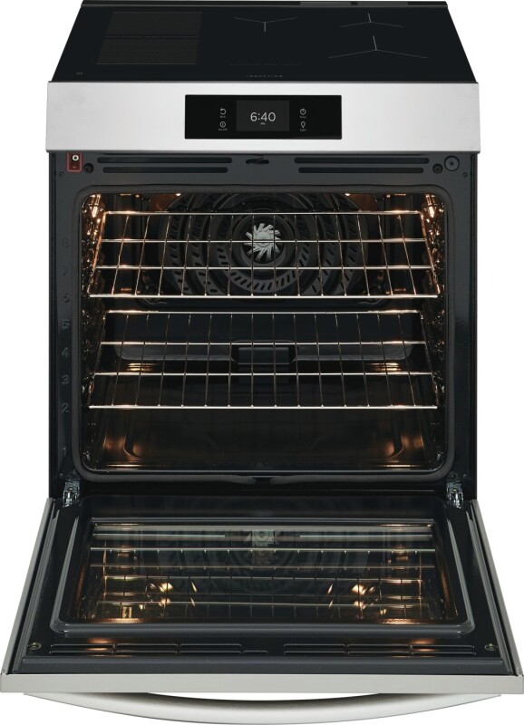 30" Front Control Induction Range with Stone-Baked Pizza GCFI3070BF